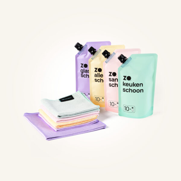 ZO 4-in-1 navulset met 5 doeken